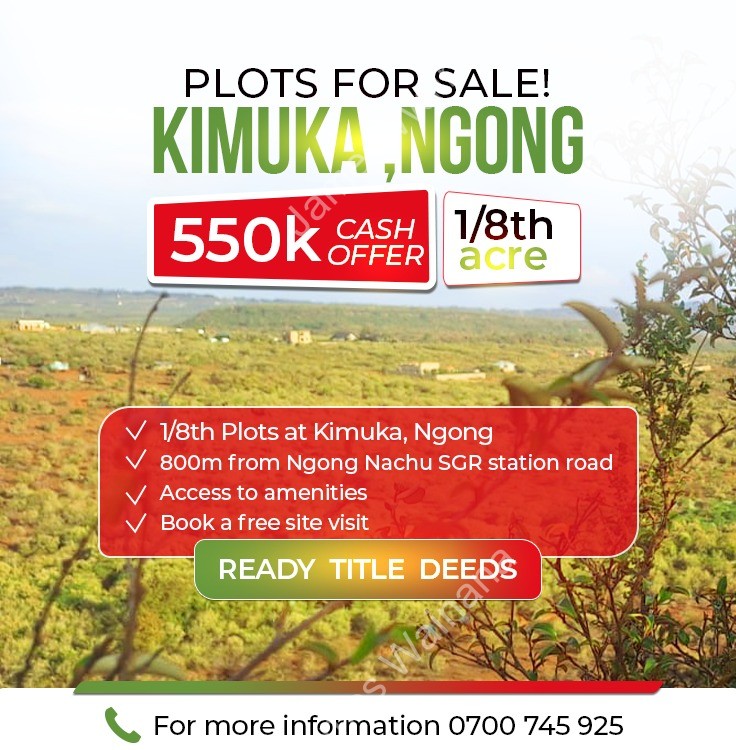 Image 2 of PLOTS FOR SALE IN KIMUKA,NGONG
